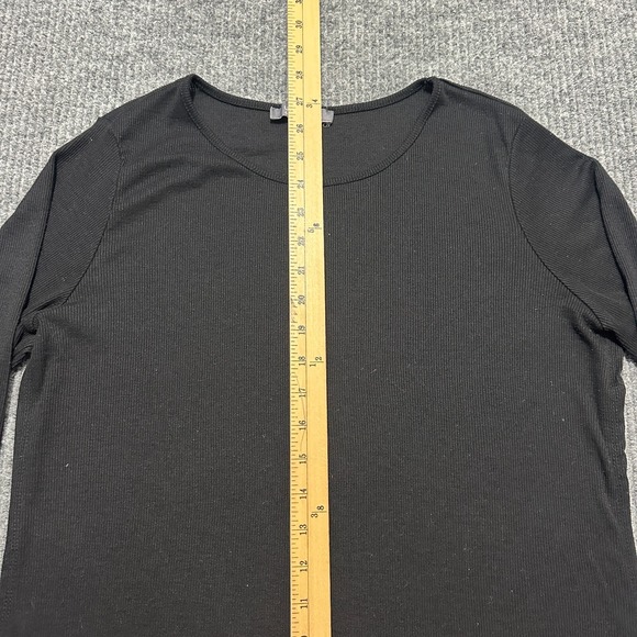 Lisa Rina Collection Womens Light Sweater L Large Black Long Sleeve - Picture 2 of 8